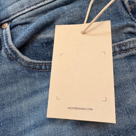 MOTHER The Ditcher Zip Crop Straight Leg Jean Boogie Down Size 30 New With Tags - Picture 16 of 16